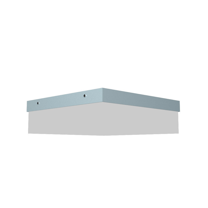 1 - Light LED Flush Mount, Imbuia, 4.88" H x 19.5" W x 19.5" D