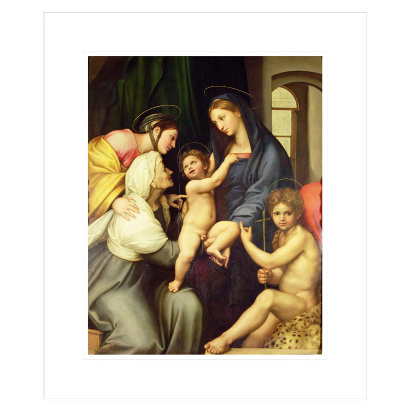 La Sainte Famille par Raphael, impression giclée sur cadre, H 21,03 po x l 17,75 po