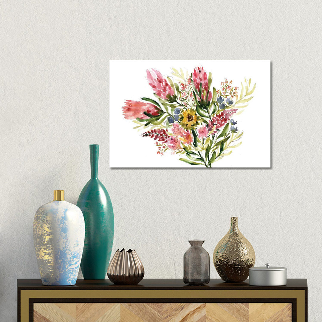 Protea Bouquet by Sara Berrenson - Gallery-Wrapped Canvas Giclée on Canvas