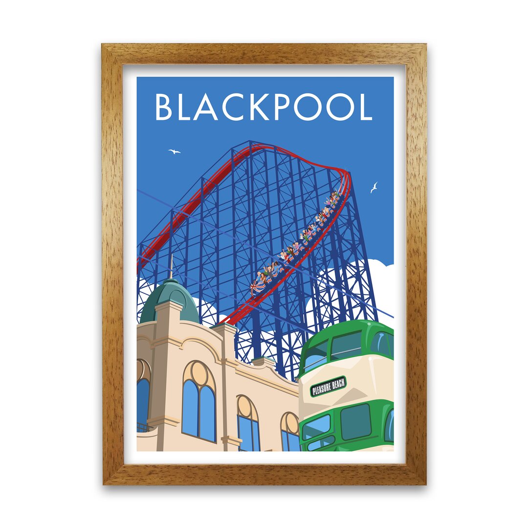 Plakat Blackpool Pleasure Beach von Stephen Millership