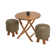 Pamela Teak Folding Dining 36" Round Table