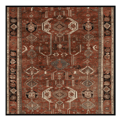 Tapis brun lavable à la machine