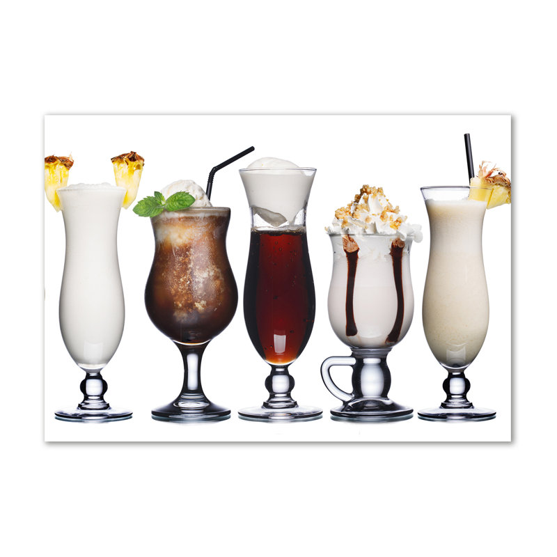 A Set of Drinks 1 Piece Wrapped Canvas Wall Art