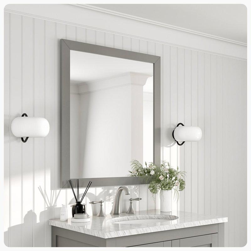Yena Bathroom/Vanity Mirror, Gray