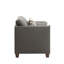 Laurissa Light Charcoal Linen Chair W/3 Pillows