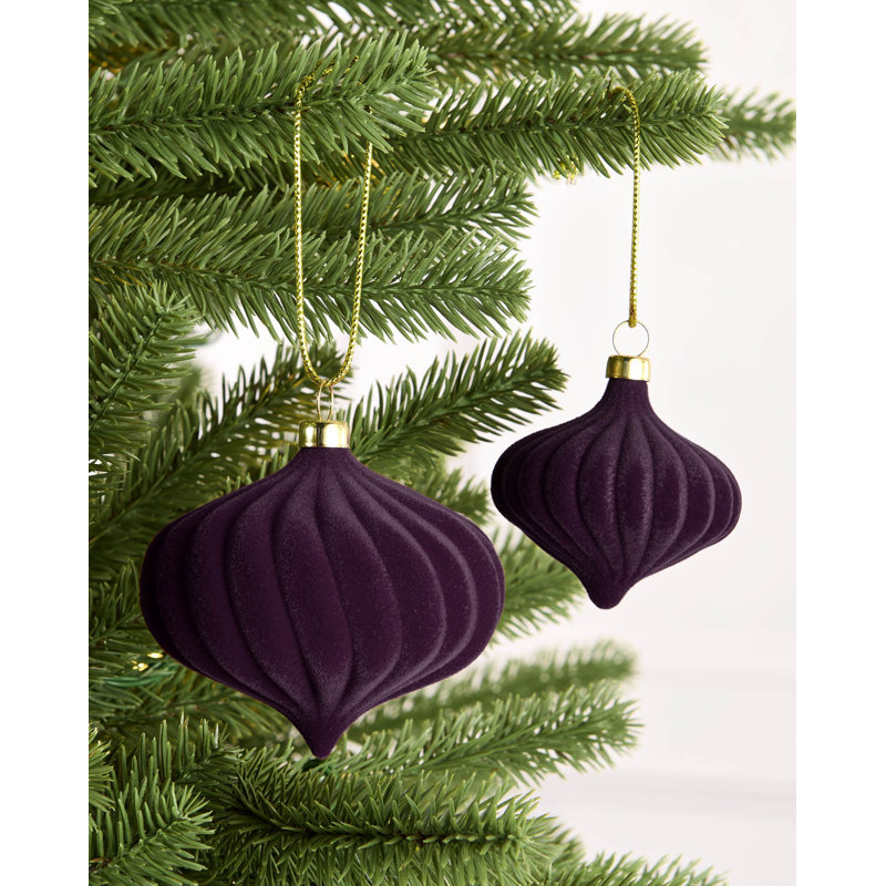 25cm Polystyrene Bauble, Purple