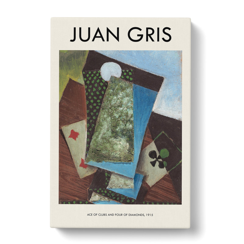 Playing Cards Print by Juan Gris - Wrapped Canvas, 76cm H x 50cm W x 3cm D