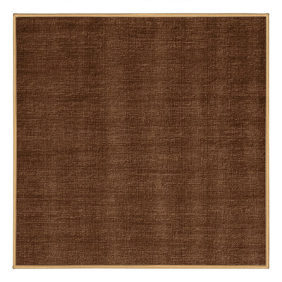 Machine Washable Solid Brown Area Rug