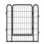 Parc en métal 31,7 po pour animaux de compagnie - 8 panneaux avec serrure automatique, rouille - Porte et enclos pour chien