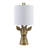 21.75" Gold Leaf Resin Giraffe Table Lamp