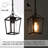Daxson 1-Bulb 11'' H Mini Geometric Dimmable Outdoor Hanging Pendant Lantern