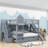 Hayyaan Kids Bunk Bed with 2 Drawers, Shelves and Slide-559856835-559856836