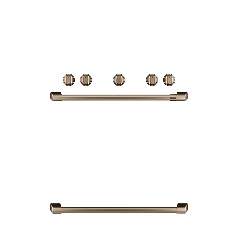Freestanding Gas Range Handle Kit, Brushed Bronze