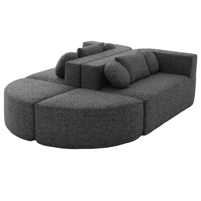 Canapé modulaire Boneless Couch, Gris