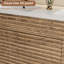 Base de meuble-lavabo double 60 po avec lavabo double 60 po, comptoir non inclus