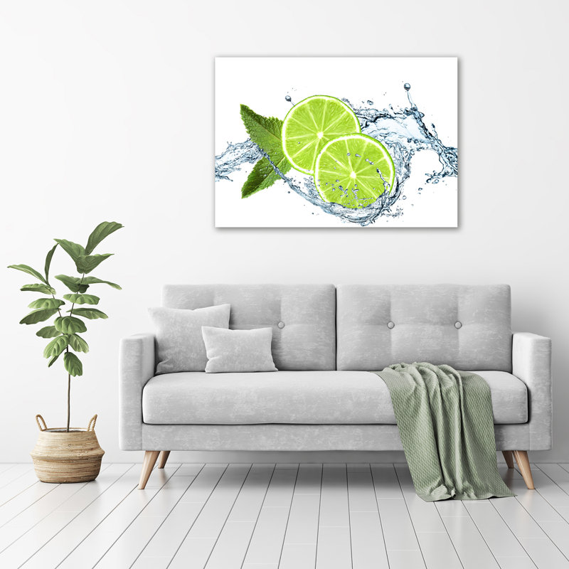 Lime - No Frame Print on Glass