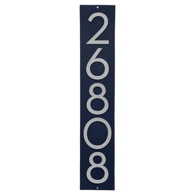 Floating Modern 4" Number Vertical Address Plaque (5 Digits)