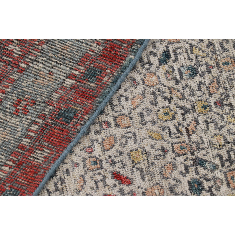 Burano Wool Floral Area Rug, Runner 2'6" x 10'
