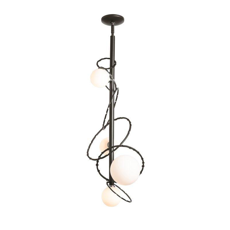 Olympus Vertical Pendant - Opal Glass, Oil Rubbed Bronze
