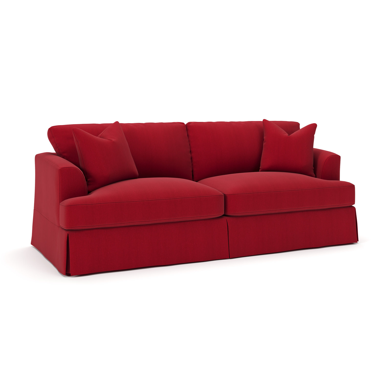 Lucia 92.5'' Upholstered Sleeper Sofa, Bayou Flame Canvas
