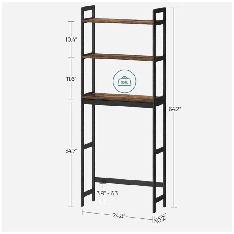 Fulp Freestanding Over The Toilet Storage