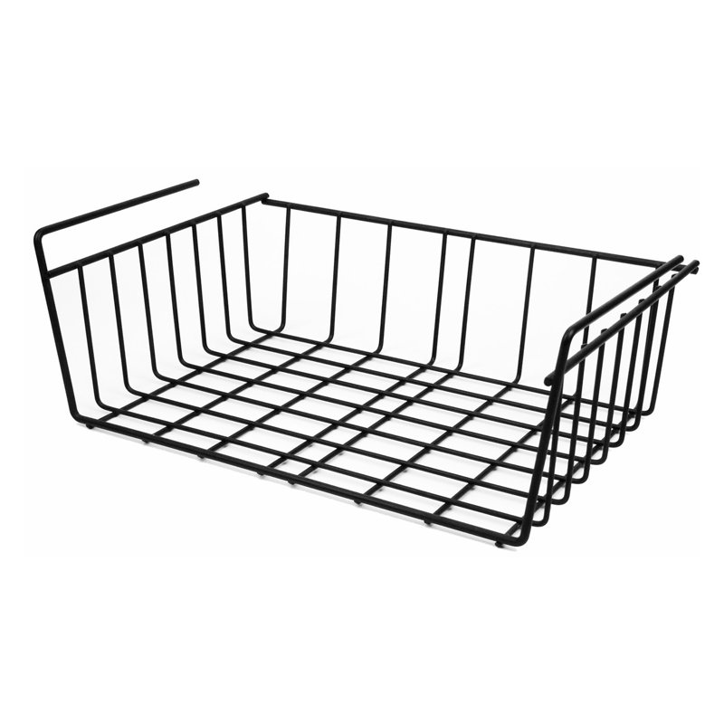 Buckingham Under Shelf Storage Organizing Basket, 13.5cm H x 40cm W x 26cm D