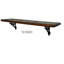 Stonesfield Mango Solid Wood Bracket Shelf