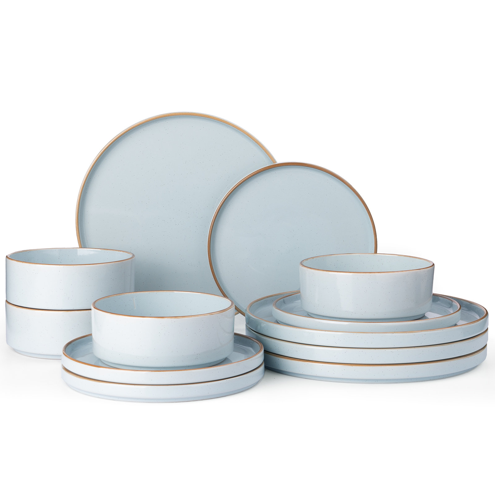 Birch Lane™ Nebula Plates And Bowls Sets, 12 Piece Dinnerware Sets & Reviews | Birch Lane