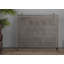 Metal Suspended Grid Single Panel Geometric Fireplace Screen with Bolted Detailing-2037086202