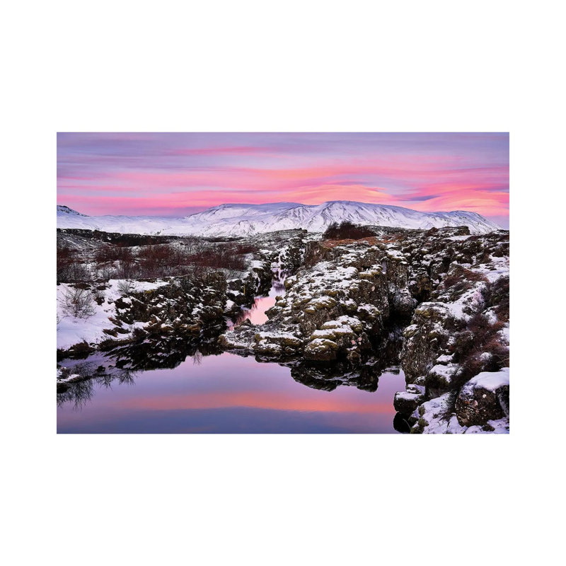 Flosagja Fissure, Thingvellir National Park, Iceland by Panoramic Images - Wrapped Canvas Gallery-Wrapped Canvas Giclée