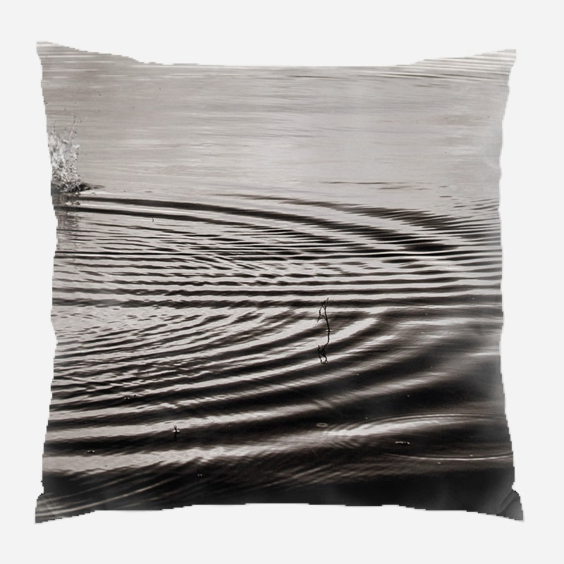 Coussin décoratif Elana, Microsuède, Intérieur