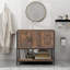 Meuble-lavabo simple 36 po avec lavabo sur pied Farmhouse-1864242789-1864242798