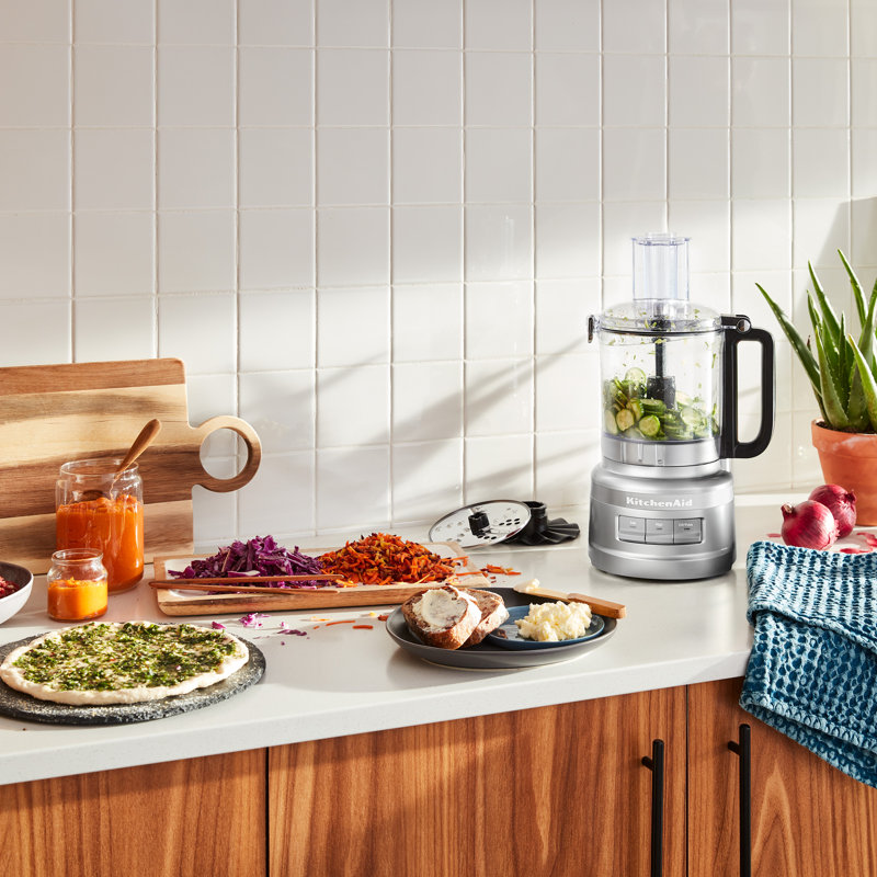 KitchenAid® 9 Cup Food Processor, Contour Silver
