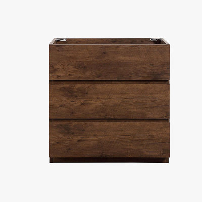 Floor cabinet Without Basin,With Three Drawers, Pre-assembled