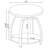 2-piece Round Coffee Table Set