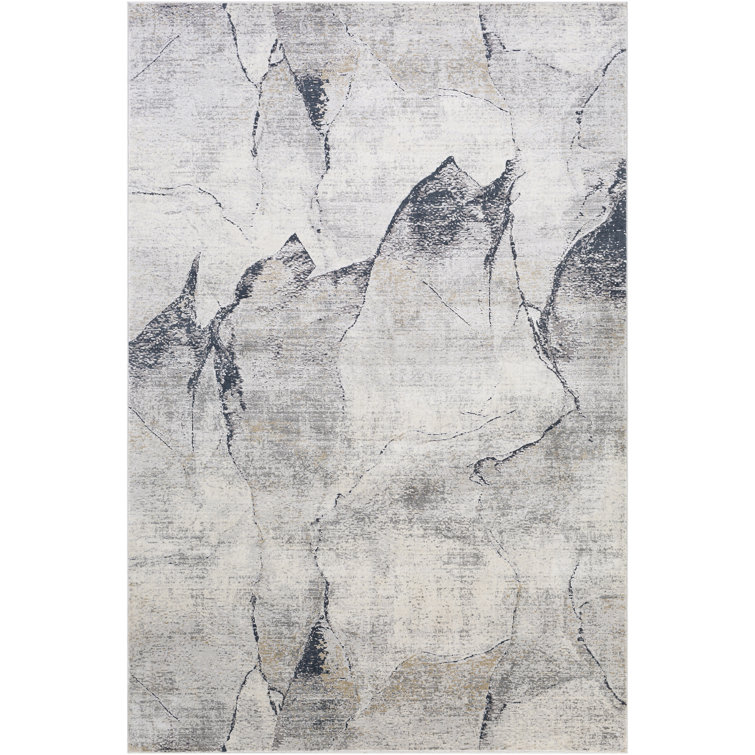 Abstract Gray Area Rug