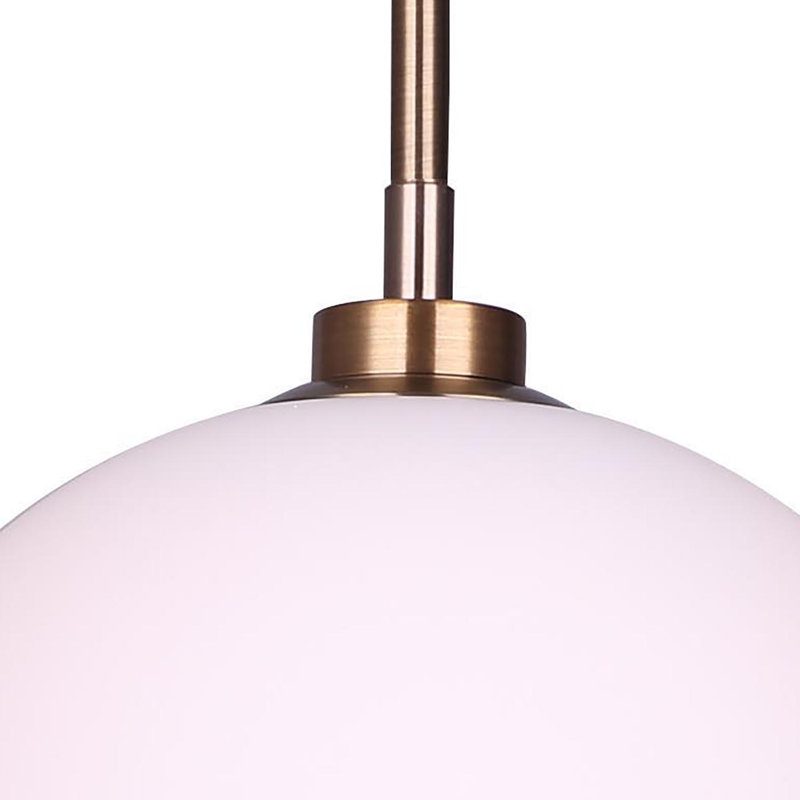 Luminaire suspendu sphérique 1 lumière Eleda, Or
