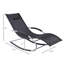 Chaise longue en acier Anyelo, chaise berçante en acier Zero Gravity et chaise berçante inclinable avec coussin amovible-187813557