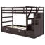 Bunk Bed with Trundle and Storage Stairs-512918729