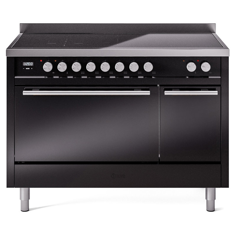 Cuisinière à induction 48 po ILVE Professional Plus II, Noir lustré