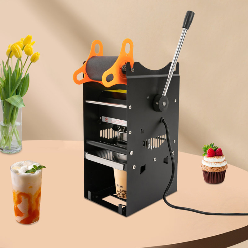Commercial Milk Tea Sealing Machine, Black