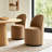 Set Of 1 Upholstered Kitchen & Dining Room Barrel Chair, Mid Century Modern Round Velvet Dining Chair, 360 Degree Swivel Comfy Armless Accent Makeup Vanity Side Chair for Bedroom Living Room-345151545