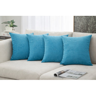 Housse de coussin carré en velours Franzella