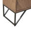 Armoire d'appoint Precious - Finition noyer naturel et encre métallique + commode Ivy