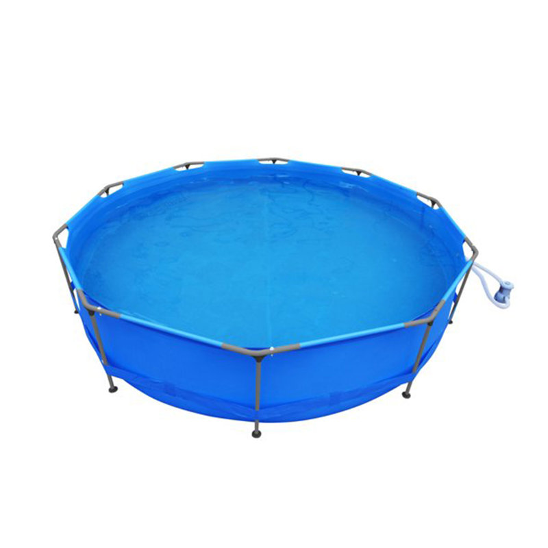 JLeisure Avenli Round Frame Easy Assembly Swimming Pool, 141.73" W x 29.92"H, Blue