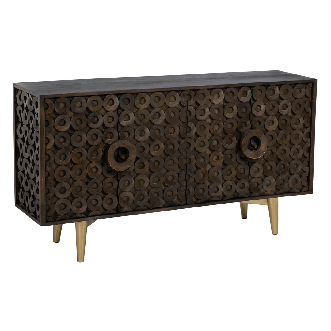 Sideboard Atilana aus Massivholz 152 cm