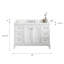 Ensemble de meuble-lavabo simple l 48 po x P 22 po x H 34,56 po Ahart-1806109189