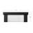 LED Integrated Outdoor Flush Mount, Matte Black, Frosted Shade, 25W, 1300 Lumens, 2700 Kelvin, 80 CRI, Dimmable, Weather Resistant, Indoor Ceiling Light