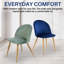 Chaise d'appoint rembourrée en velours Eurania-1191315496