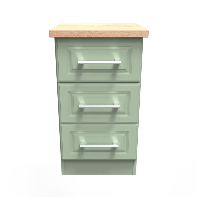 37cm W Manufactured Wood Bedside Table